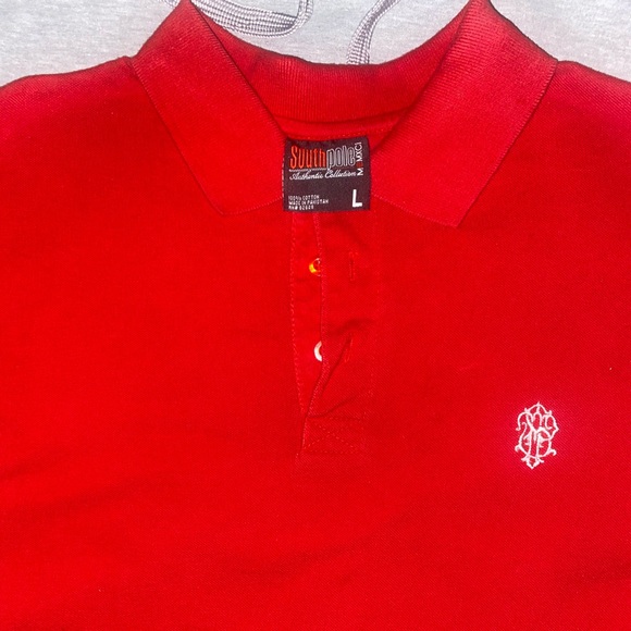 Red Southpole Embroidered Polo - Picture 1 of 3